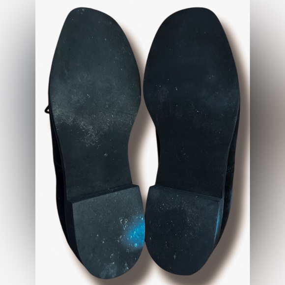 Hush Puppies Shoes Womens 8.5 Oxford Black Lace Up Loafer Suede Brogue Cushioned - Picture 9 of 9